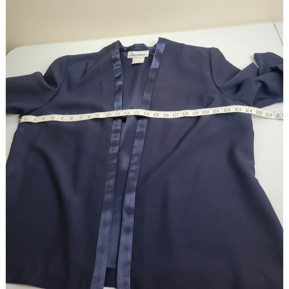 NWT VTG Nancy Michaels Royal Blue 2-Piece Formal Dress & Jacket Women's Size 18P - Picture 6 of 16